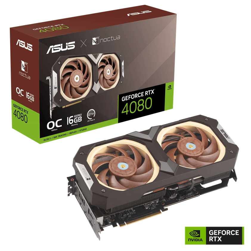VGA AS GeForce RTX 4080 OC 16GB NOCTUA "RTX4080-O16G-NOCTU"