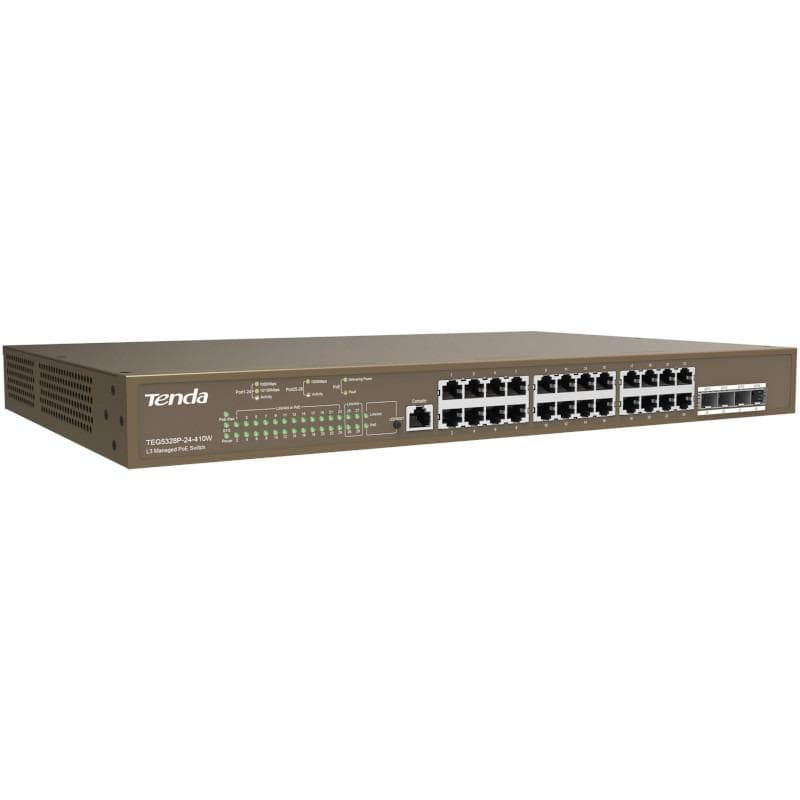 TENDA 24PORT GIGABIT L3 MANAGED SWITCH "TEG5328P-24-410W"