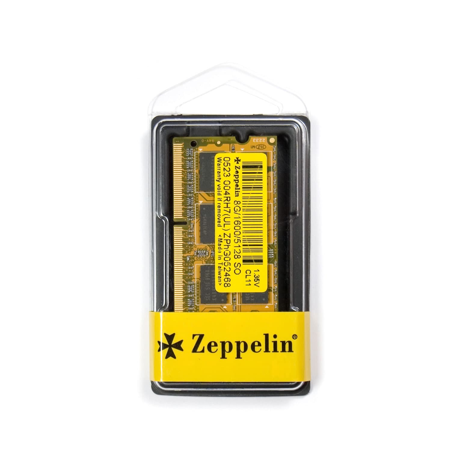 MEMORIE SODIMM Zeppelin DDR3 8GB frecventa 1600 MHz, low voltage 1.35V, retail "ZE-SD3-8G1600V1.35"