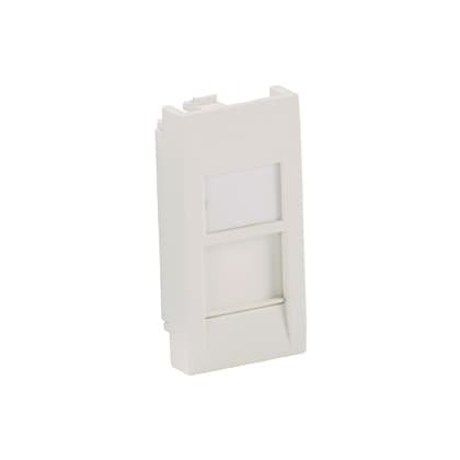 PANDUIT CFA1FSAW-X Mini-Com Flat/Shuttered 22.5x45 Adapter 1 port Arctic White "CFA1FSAW-X"