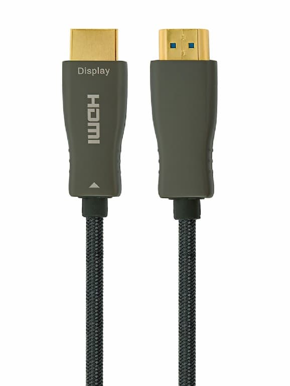 CABLU video GEMBIRD, HDMI (T) la HDMI (T), 30m, premium AOC (Active Optical Cable), conectori auriti, rezolutie maxima 4K (3840 x 2160) la 60 Hz, negru, "CCBP-HDMI-AOC-30M-02"