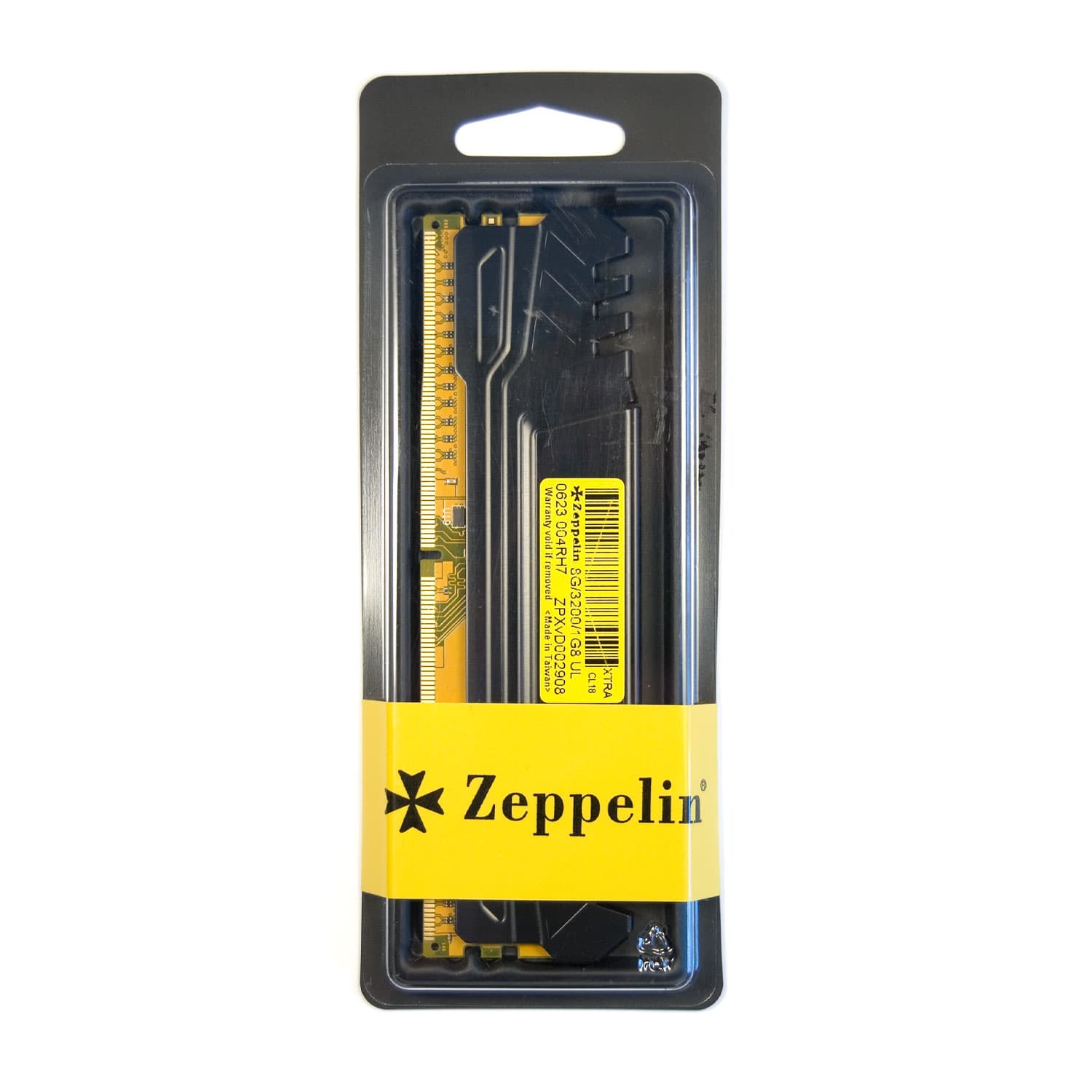 MEMORIE DDR Zeppelin DDR4 8GB frecventa 3200 MHz, 1 modul, radiator, retail "ZE-DDR4-8G3200-RD"