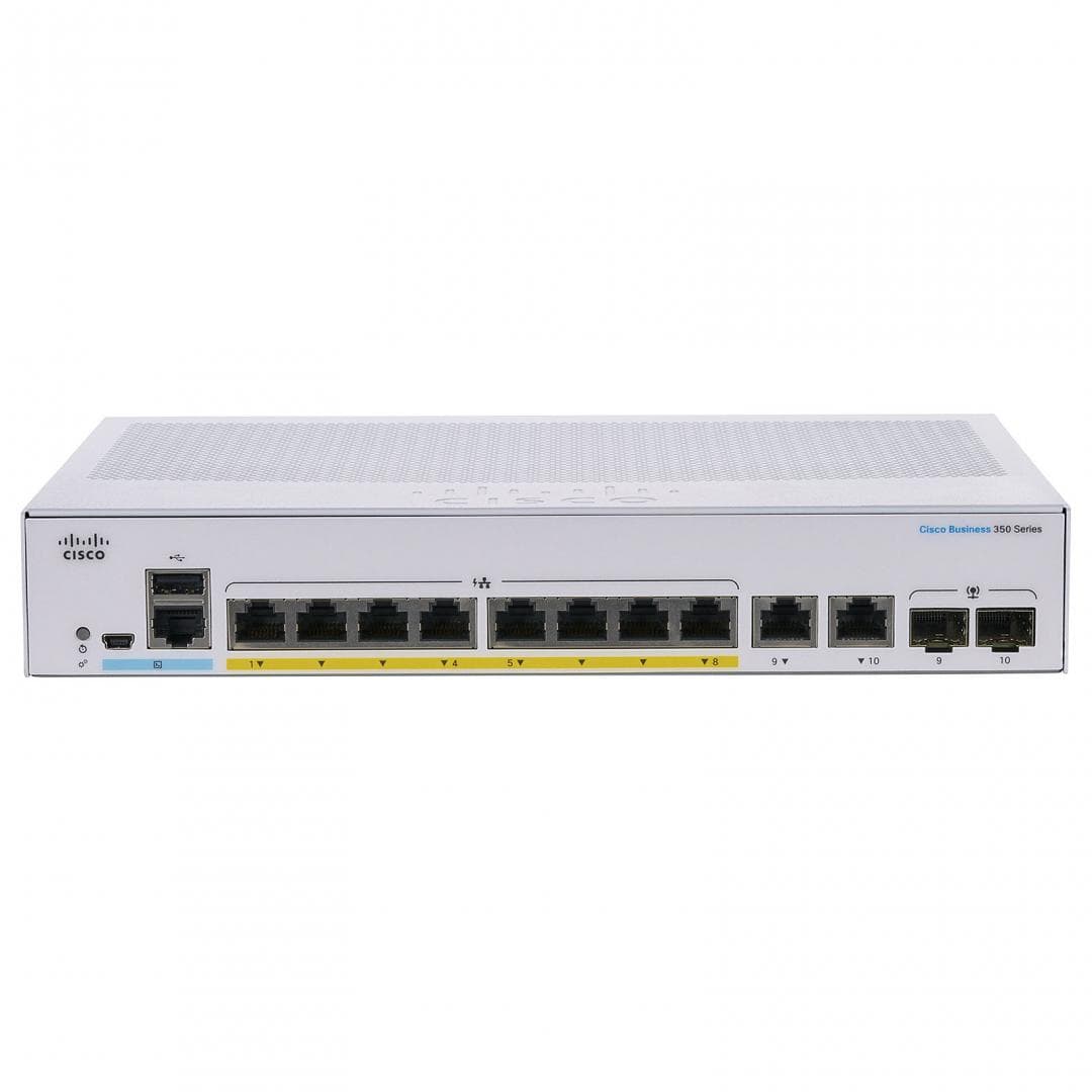 CISCO CBS350-8FP-E-2G 8GB 2SFP SW POE "CBS350-8FP-E-2G"
