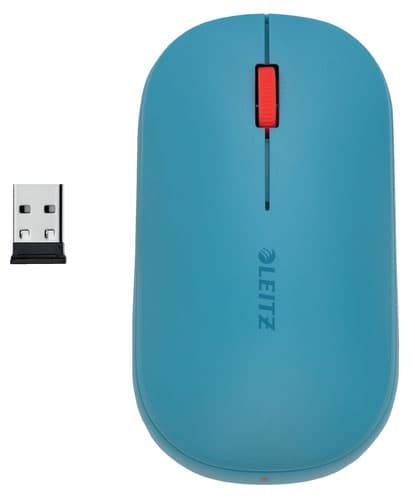 MOUSE LEITZ COSY, conexiune duala, dimensiune medie, albastru celest "65310061"