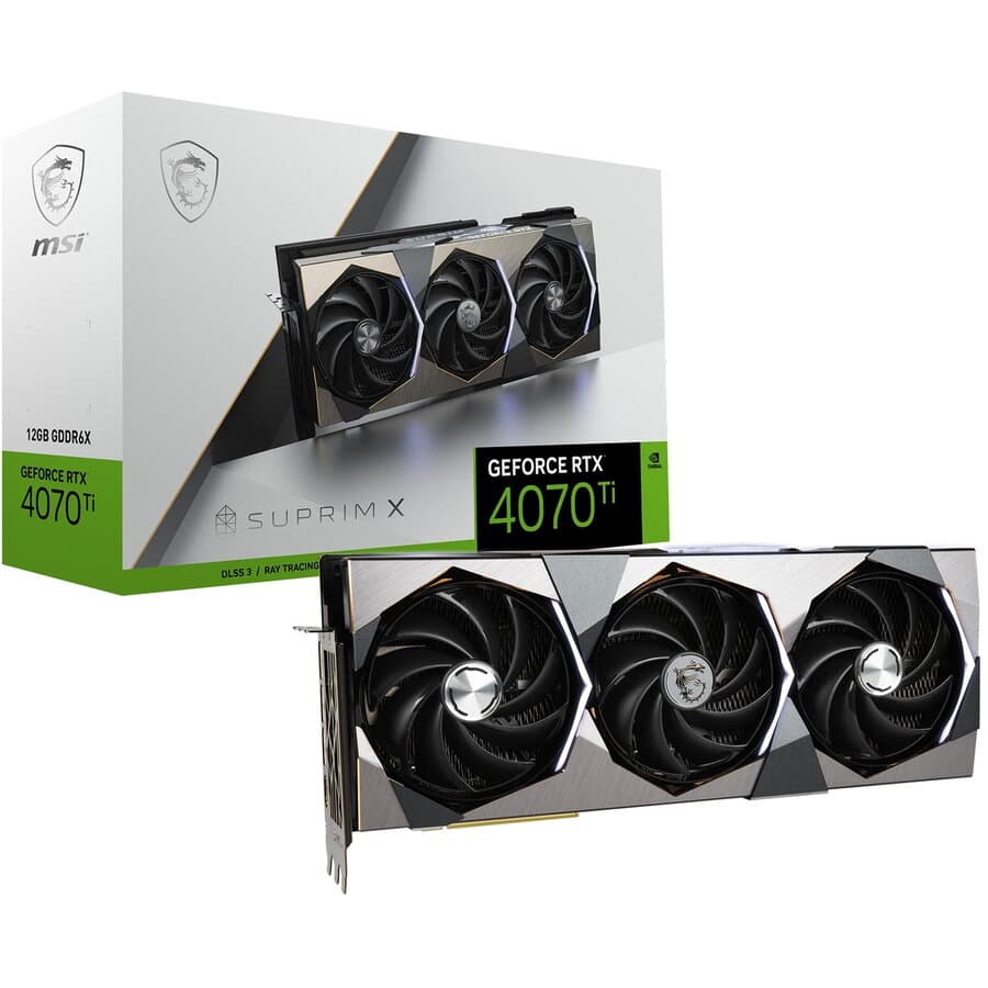 MSI GeForce RTX 4070 Ti SUPRIM X 12GB GDDR6X 192bit 3xDP 1xHDMI "GEFORCE RTX 4070 TI SUPRIM X 12G"
