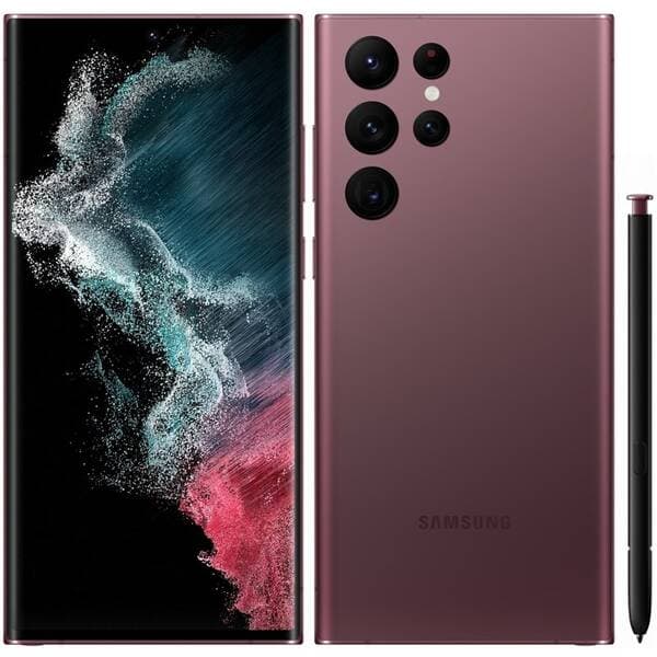 Samsung Galaxy S22 Ultra DS Burgundy 5G/6.8"/OC/12GB/512GB/40MP/12MP+108MP+10MP+10MP/5000mAh + S Pen "SM-S908BDRHEUE"