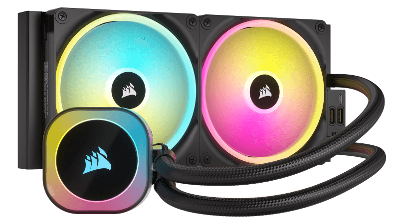 Cooler Corsair "iCUE LINK H115i", skt universal, racire cu lichid, ventilator 120 mm x 2, 2000 rpm, iluminat RGB, "CW-9061002-WW"