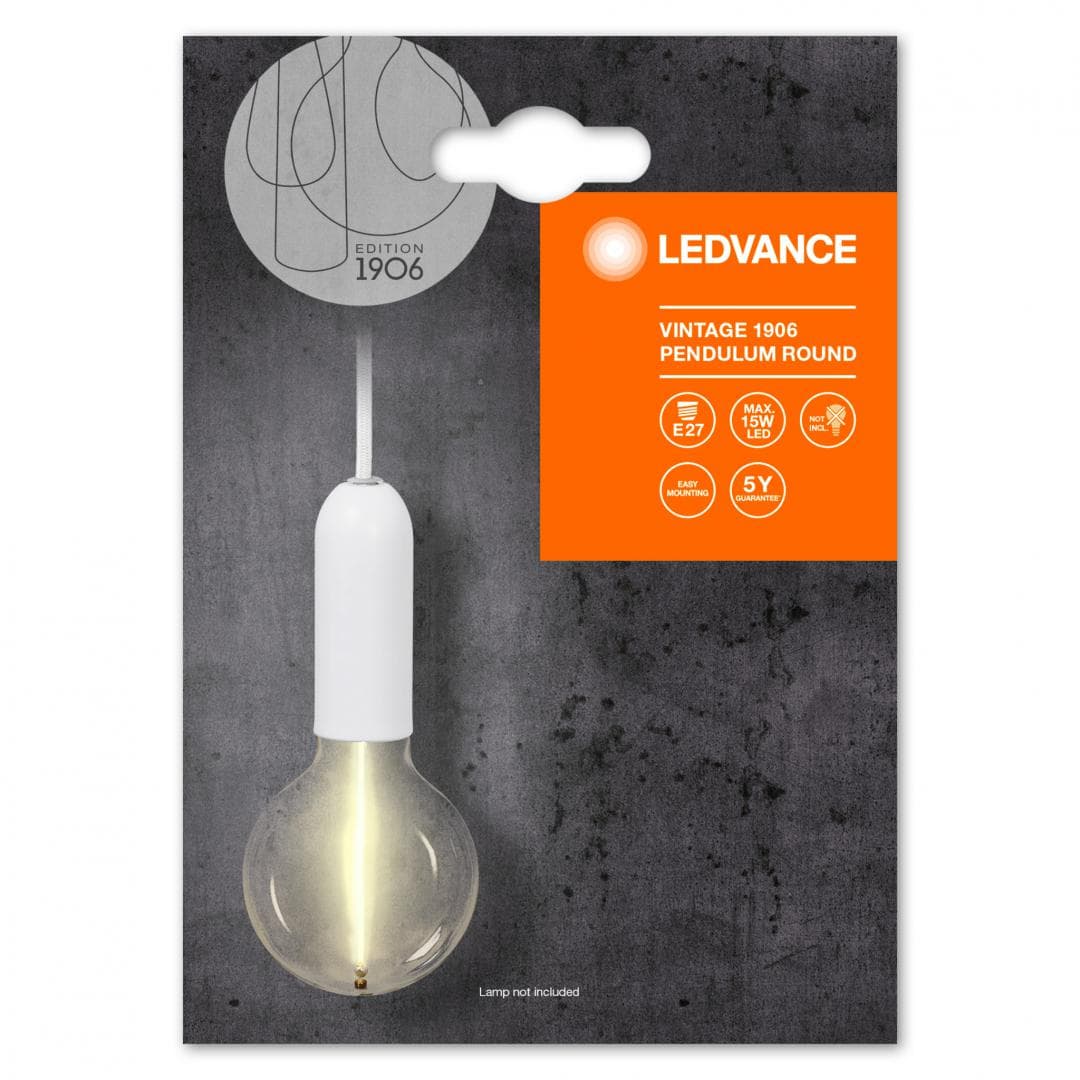 CORPURI de ILUMINAT Osram 1906 PENDULUM ROUND E27 WT LEDV "000004099854092565"