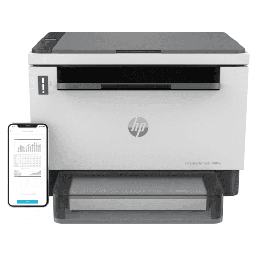 Multifunctional laser Mono HP MFP Tank 1604W, A4, Functii: Impr.|Scan.|Cop., Viteza de Printare Monocrom: 22ppm, Conectiv:USB|WiFi, Duplex:Da, ADF:Nu "381L0A"