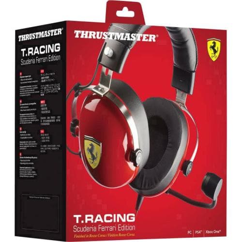 CASTI Thrustmaster - gaming 4060105 T. Racing Scuderia Ferrari Edition Headset, black-red "4060105"