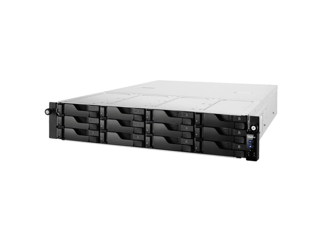 ASUSTOR NAS 12 Bay 2U Rack, Intel Xeon E3 3.4GHz, Red PSU,w/Rail "AS7012RDX"