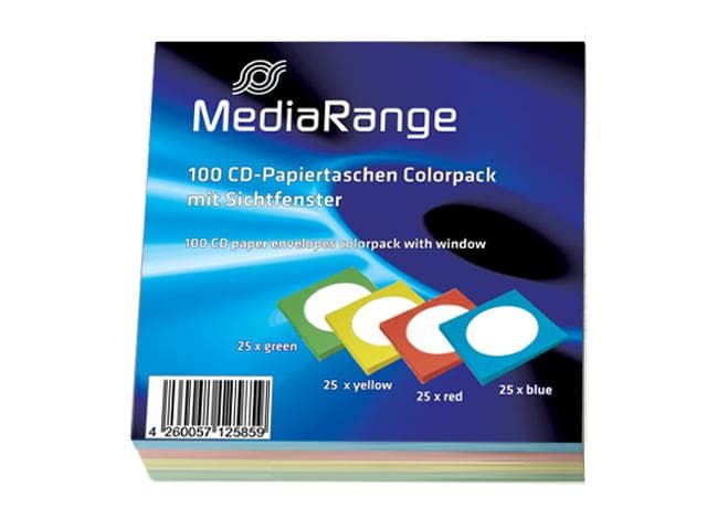 MediaRange CD Paperbag Colorpack 100pack "BOX67"