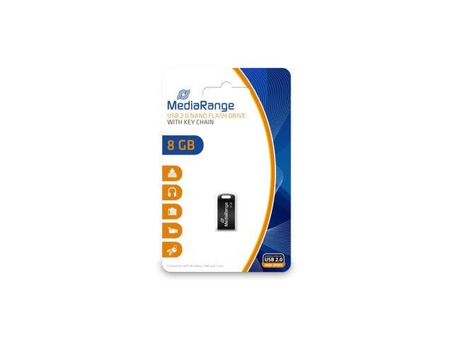MediaRange USB 2.0 nano flash drive, 8GB "MR920"