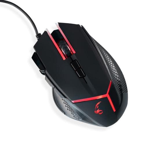 MediaRange Gaming Series Corded 9-button optical gaming mouse with weight management system "MRGS200"