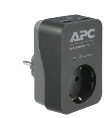 PRIZE APC Essential SurgeArrest 1 Outlet 2 USB "PME1WU2B-GR"