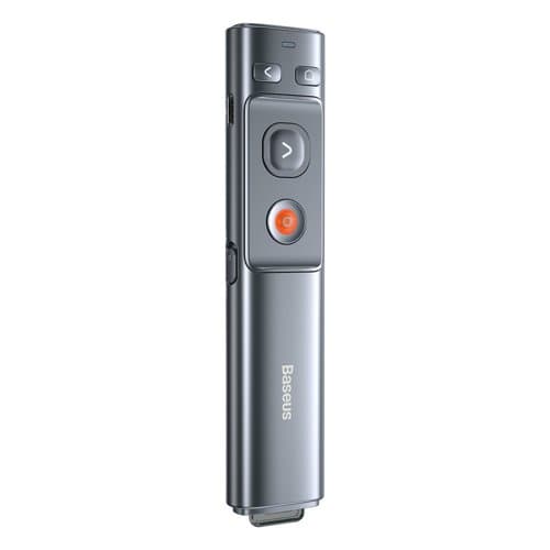 PRESENTER Baseus, wireless, laser 2.4 GHz, raza max. 100m, acumulator 250mAh, gri "WKCD000013" - 6953156209404