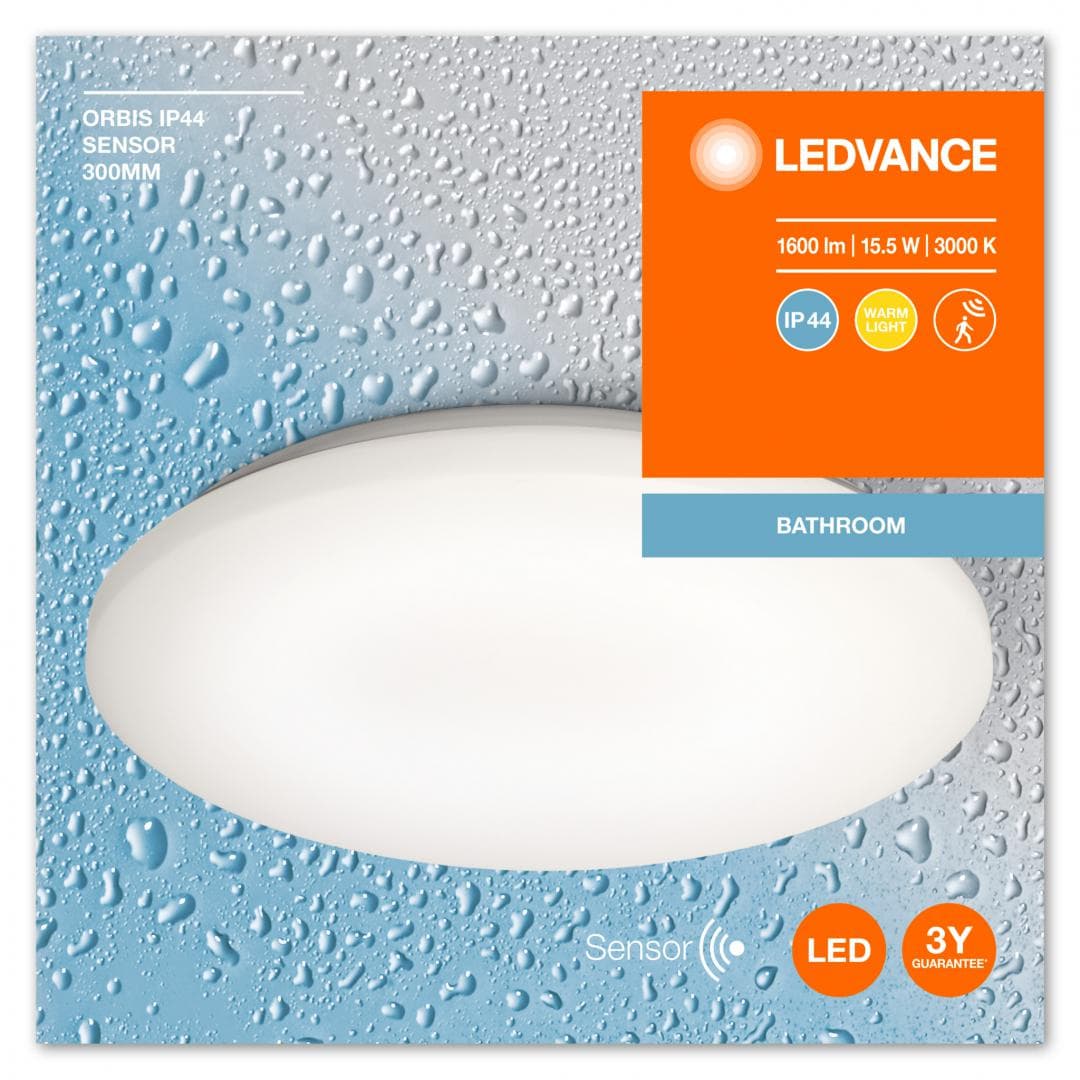 ORBIS IP44 300MM 15.5W 830 SENSOR LEDV "000004058075651814"
