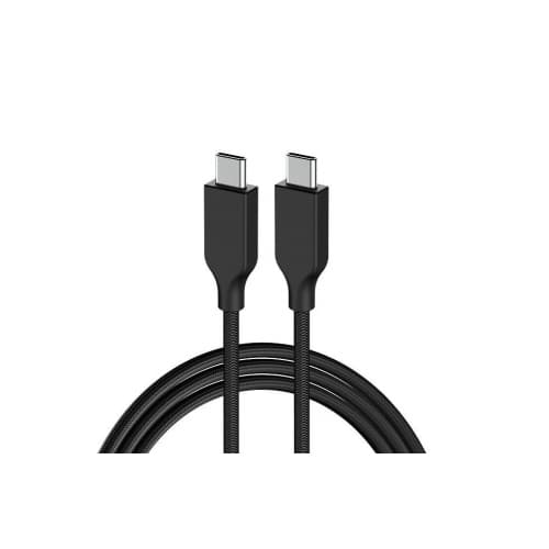 CABLU alimentare si date Genius, pt. smartphone, USB 3.0, USB Type-C (T) la USB Type-C (T), PD 3.0 60W, 1m, braided nylon, negru, "32590006400"