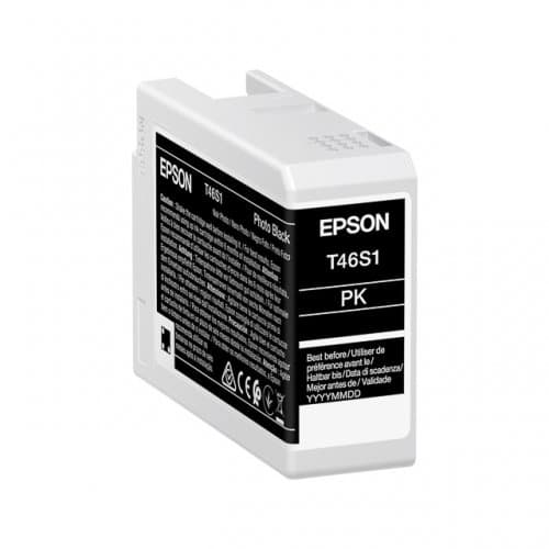 Cartus Cerneala Original Epson Photo Black, T46S1, pentru UltraChrome Pro 10, 25ml, "C13T46S100"