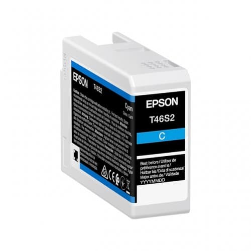 Cartus Cerneala Original Epson Cyan, T46S2, pentru UltraChrome Pro 10, 25ml, "C13T46S200"