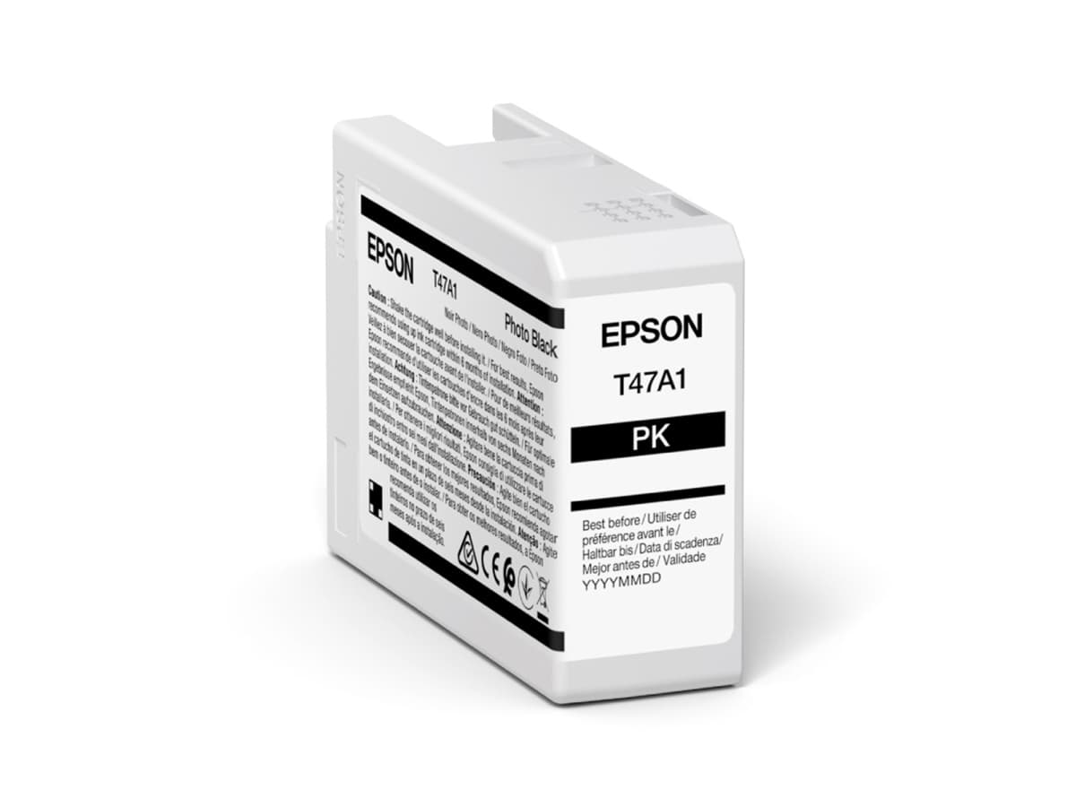 Cartus Cerneala Original Epson Photo Black, T47A1, pentru UltraChrome Pro 10, 50ml, "C13T47A100"