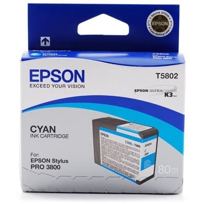 Cartus Cerneala Original Epson Cyan, pentru, "C13T580200"