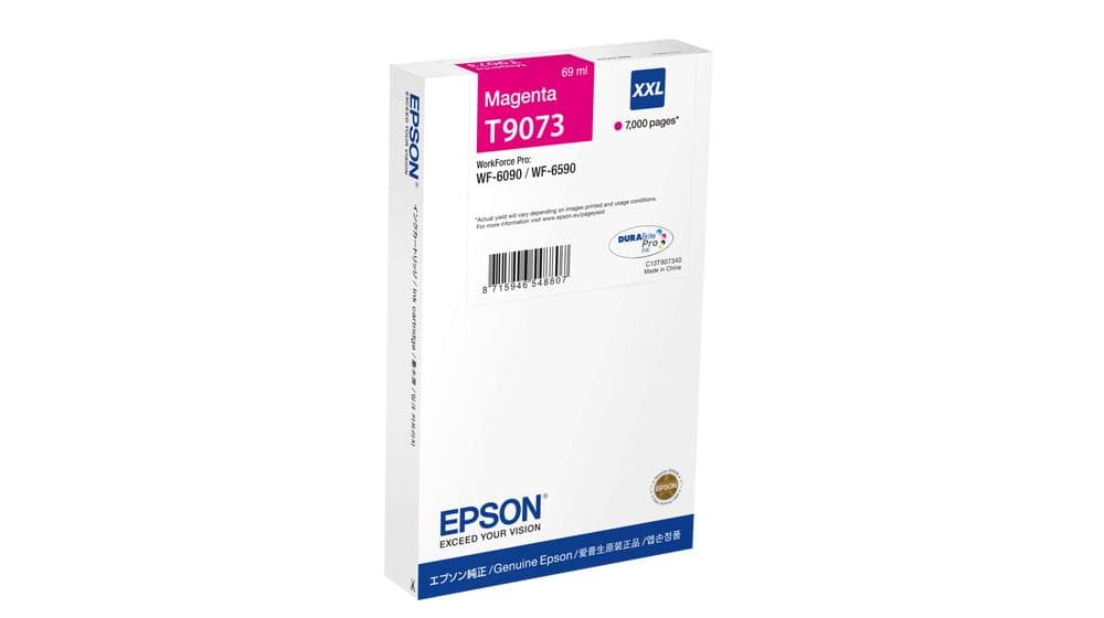 Cartus Cerneala Original EPSON Magenta, T9073, pentru WF-6590DWF, 7K, "C13T907340"
