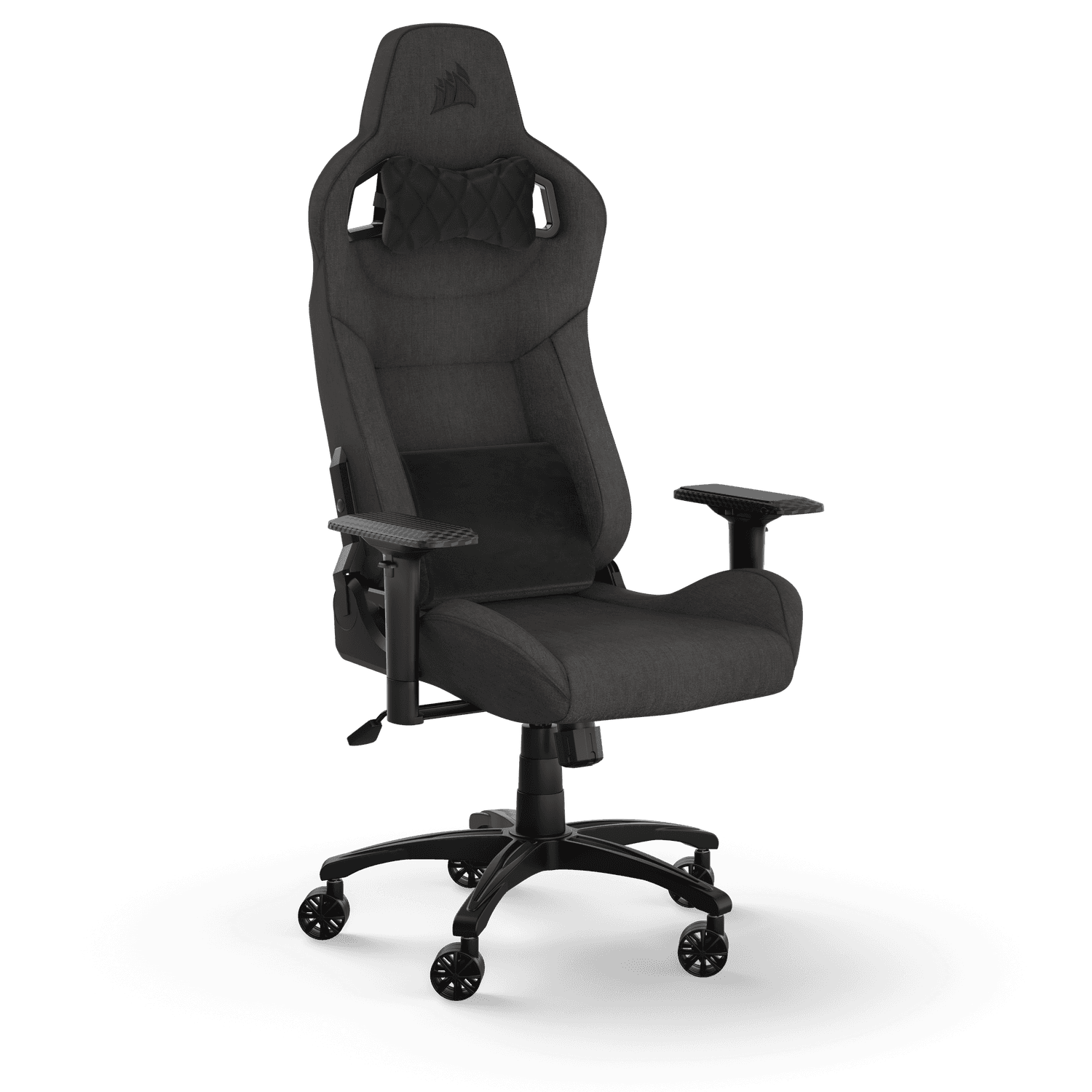 Corsair T3 Rush (2023), Textil, suport lombar Memory Foam, tetiera, Carbune "CF-9010057-WW"