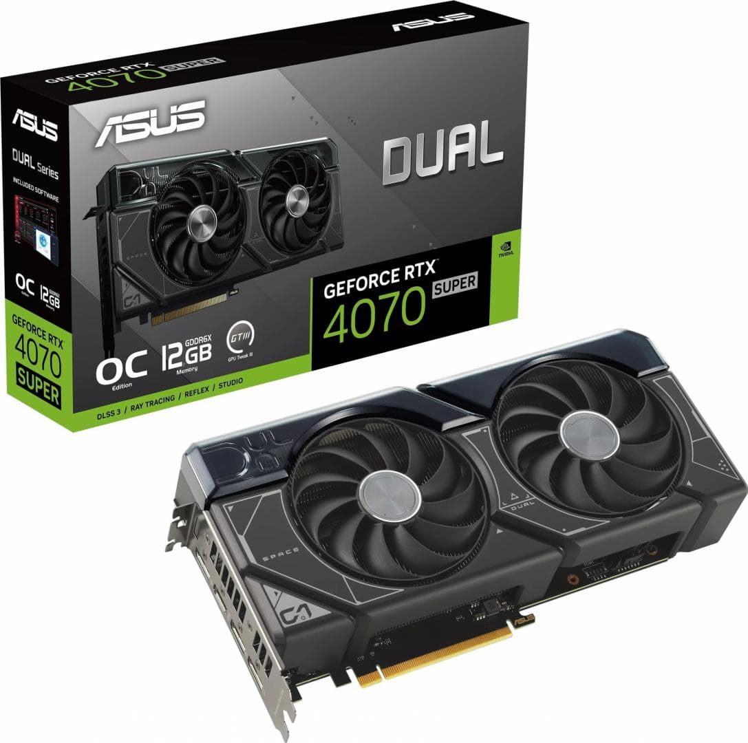 PLACI VIDEO Asus VGA PCIE16 RTX4070 SUPER 12GB "DUAL-RTX4070S-O12G"