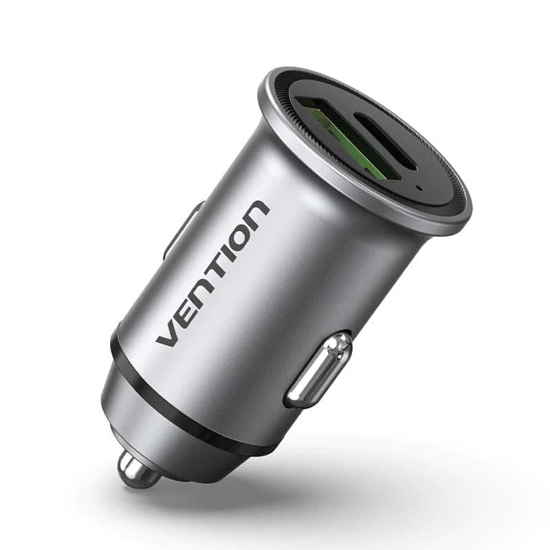 Alimentator SmartPhone Auto Vention, 20W, 1 x USB-C, 1 x USB-A, PD+QC, gri, "FFBH0"