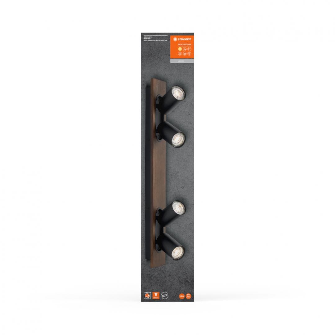 DECOR SPOT MERCURY 4X3.4W927GU10 BKLEDV "000004058075828100"