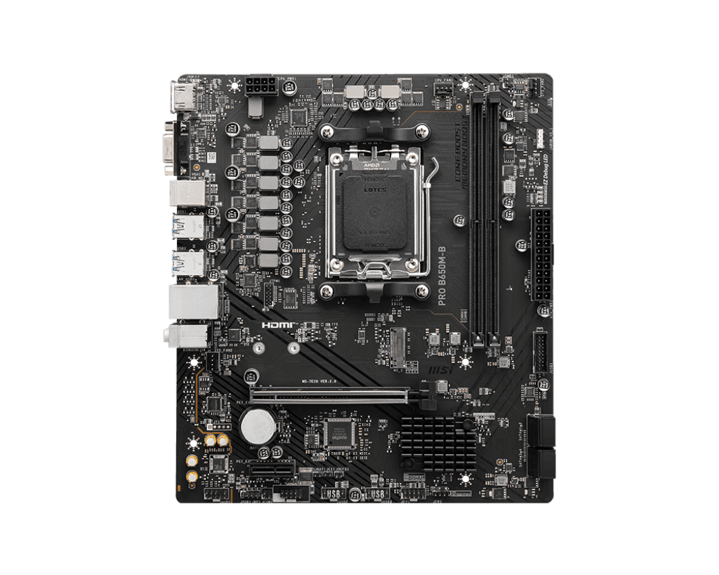 Placa de baza MSI PRO B650M-B, Socket AM5, DDR5, Micro ATX "PRO B650M-B"