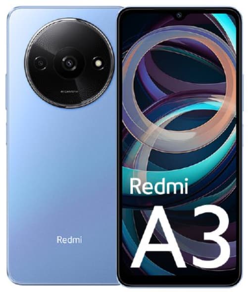 Smartphone Redmi A3 64GB 3GB RAM Dual SIM Star Blue "MZB0GLEEU"