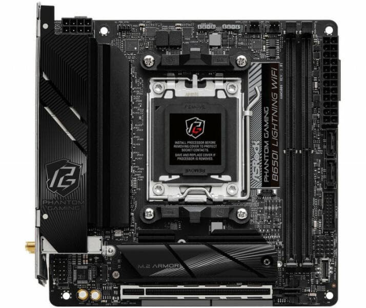 Placa de baza Lightning WiFi - AM5 mITX HDMI- DDR5 "90-MXBMP0-A0UAYZ"