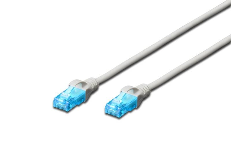 DIGITUS DK-1512-250 Premium CAT 5e UTP patch cable Length 25m Color grey "DK-1512-250"