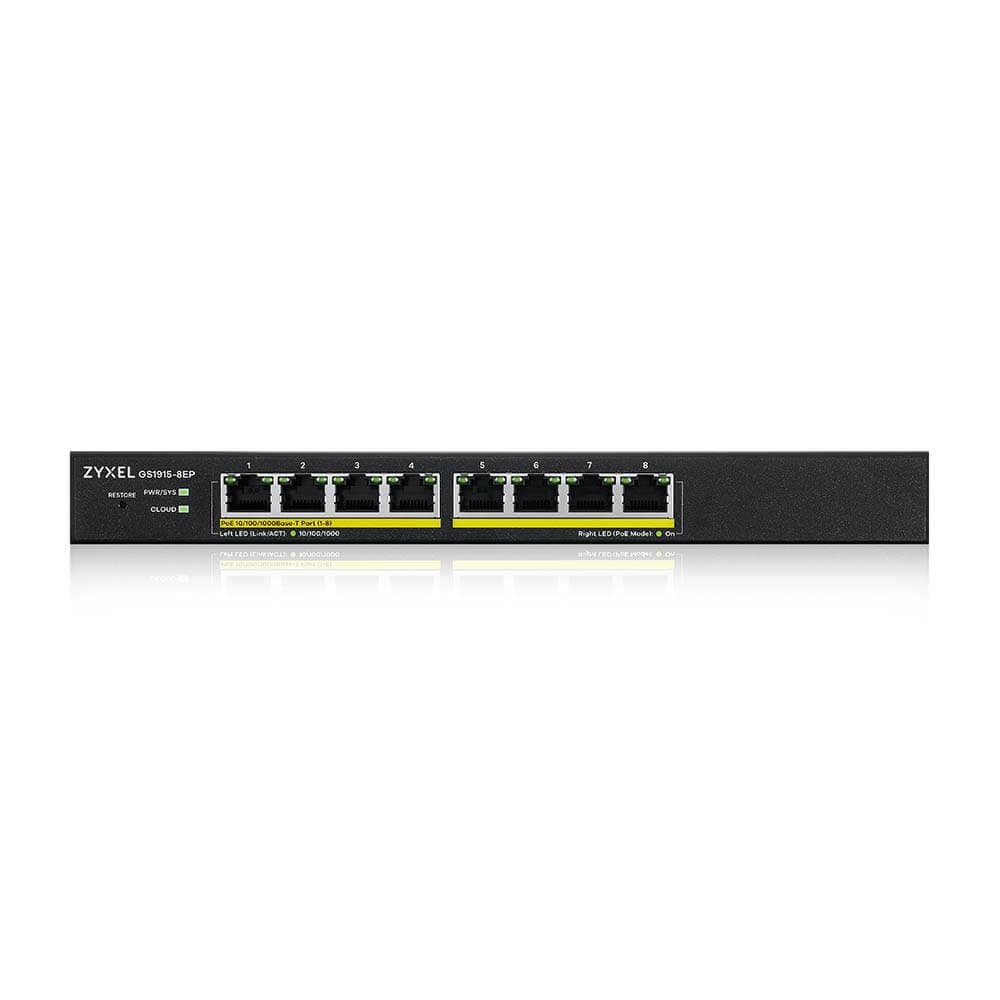 SWITCH ZyXel GS1915-8EP KIT SWITCH+2 AP NWA90AX "GS1915-8EP-EU0102F"