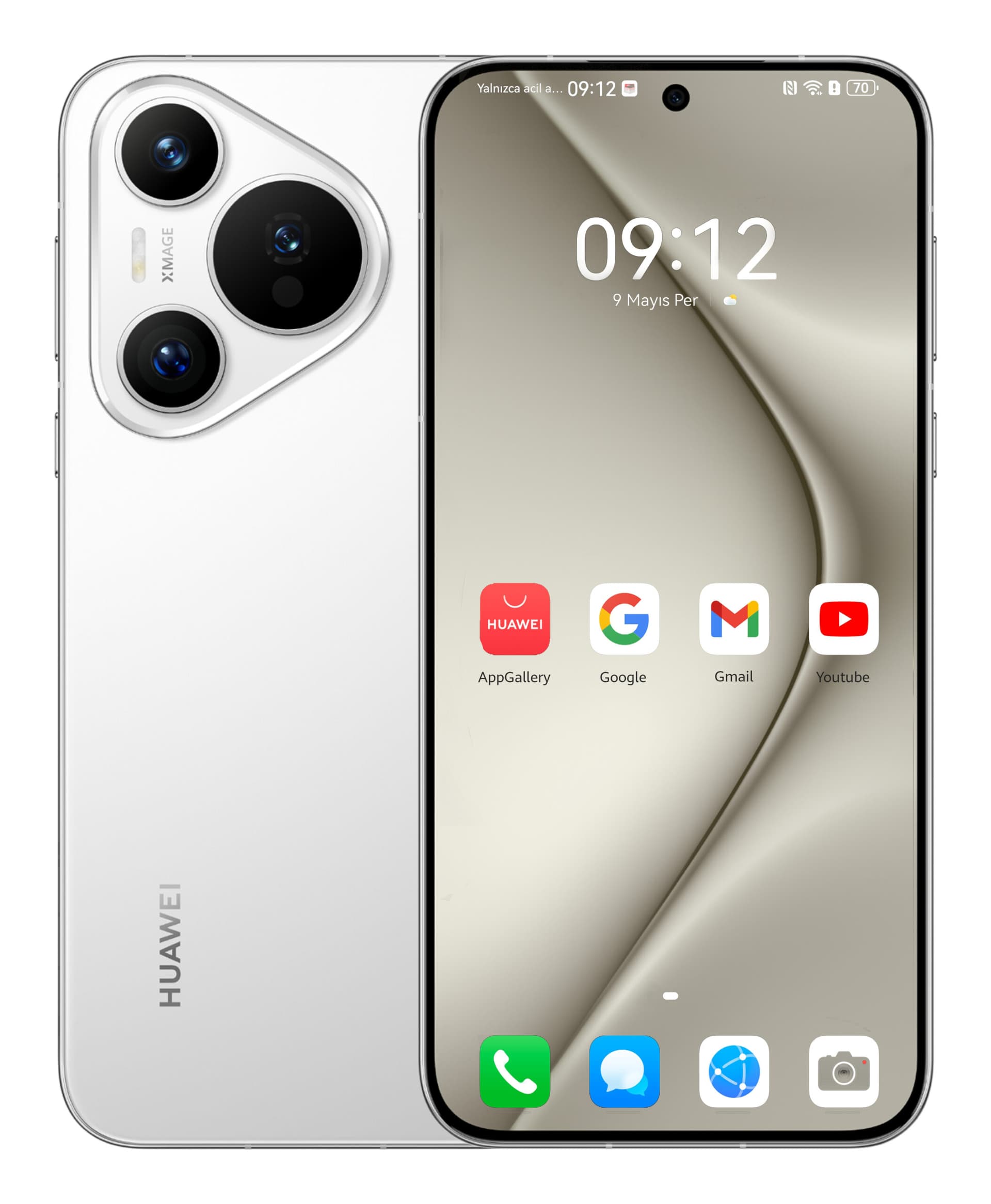 Smartphone Pura 70 256GB 12GB RAM Dual SIM White "huap704gds12256wheu"