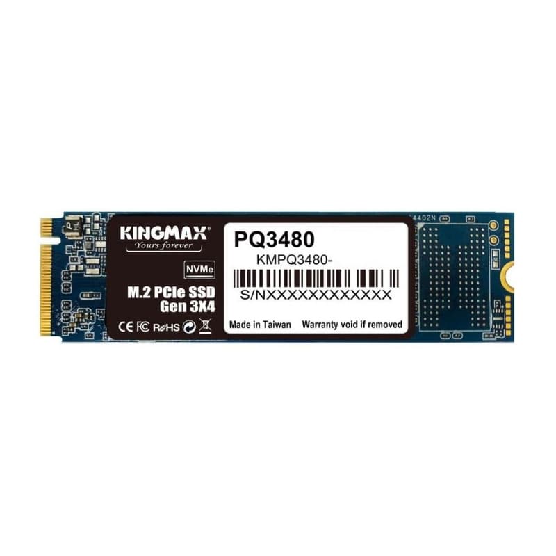 SSD KINGMAX, PQ3480, 1 TB, NVME M.2 2280 PCIe Gen 3x4, R/W: 2400/2100 MB/s, "KMPQ3480-1TB"