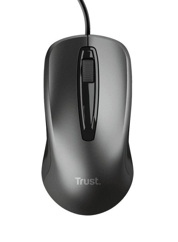 Mouse Trust cu fir optic, negru "TR-24657"