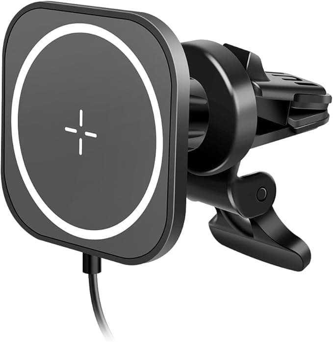 CAR HOLDER LOGILINK, wireless magnetic, 1 x USB-A, max. 18 W, grade, negru, "PA0329"