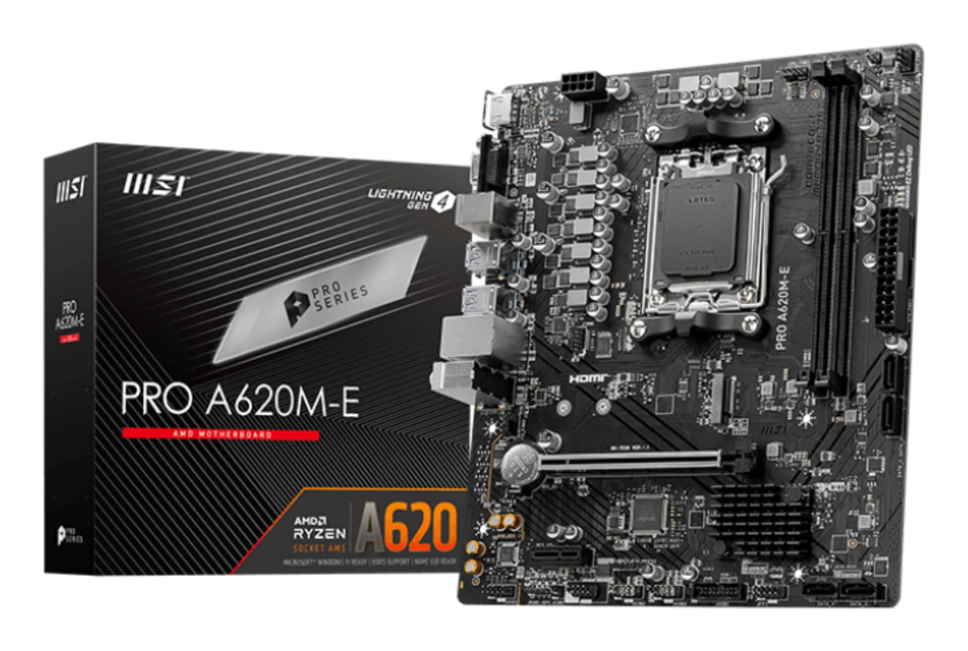 Placa de baza A620M-E AMD A620 Socket AM5 mATX "7E28-001R"