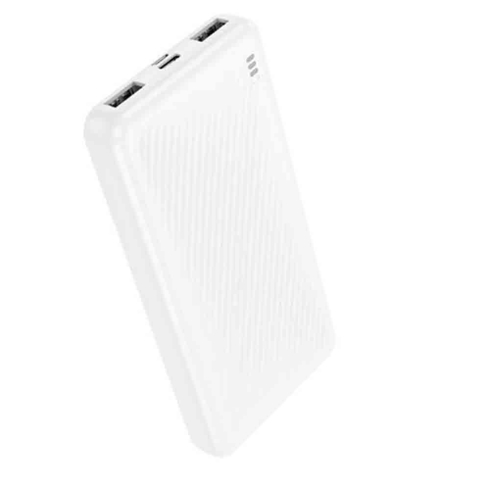 POWER BANK Borofone "BJ55", 10000mAh, 10W, 1 x USB; 1 x USB Type-C, 1 x Micro USB, total 5V/2A, alb, "6941991111778"