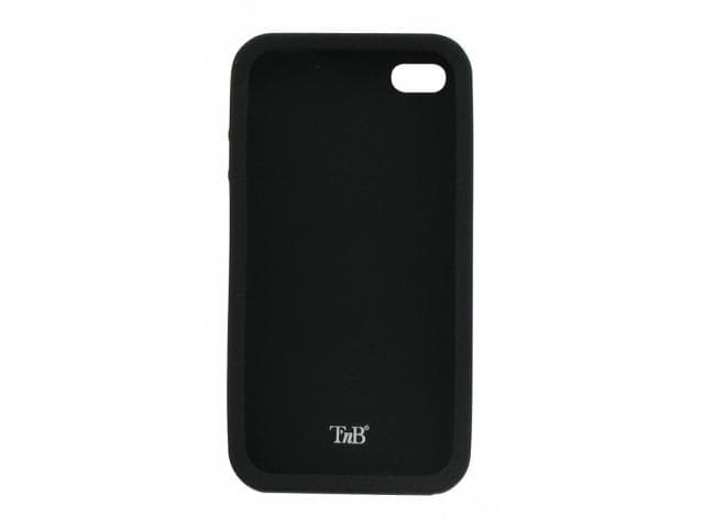 TnB SILICON CASE FOR IPHONE BLACK + SCREEN PROTECTION "IPH33B"