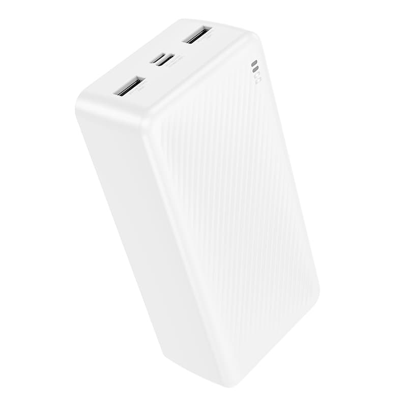 POWER BANK Borofone "BJ55B", 30000mAh, 10W, 1 x USB; 1 x USB Type-C, 1 x Micro USB, total 5V/2A, alb, "6941991116438"