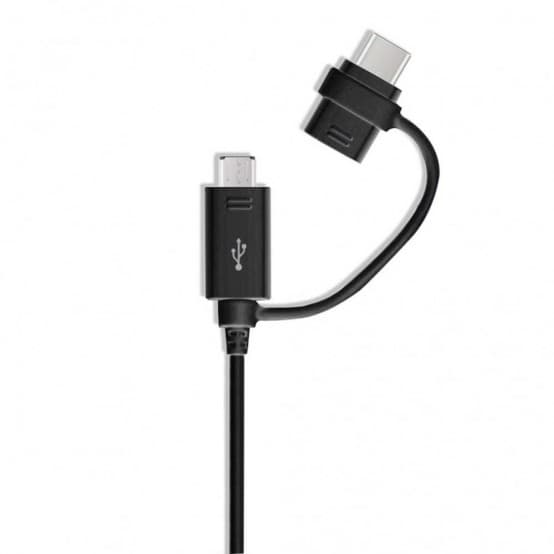 Samsung - Charging Cable (EP-DG950DBEGWW) - USB to Micro-USB, Type-C, 1.5m - Black (Bulk Packing) "KF2315265"