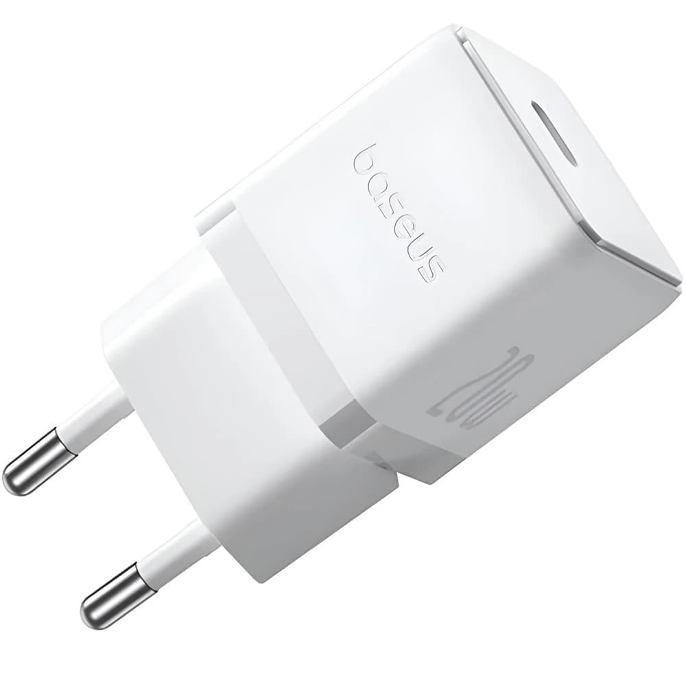 INCARCATOR retea Baseus Palm, Quick Charge 20W, 1 x USB Type-C 5V/3.0A, include cablu USB Type-C la USB Type-C 1m, alb "P10111602213-01" - 6932172677428