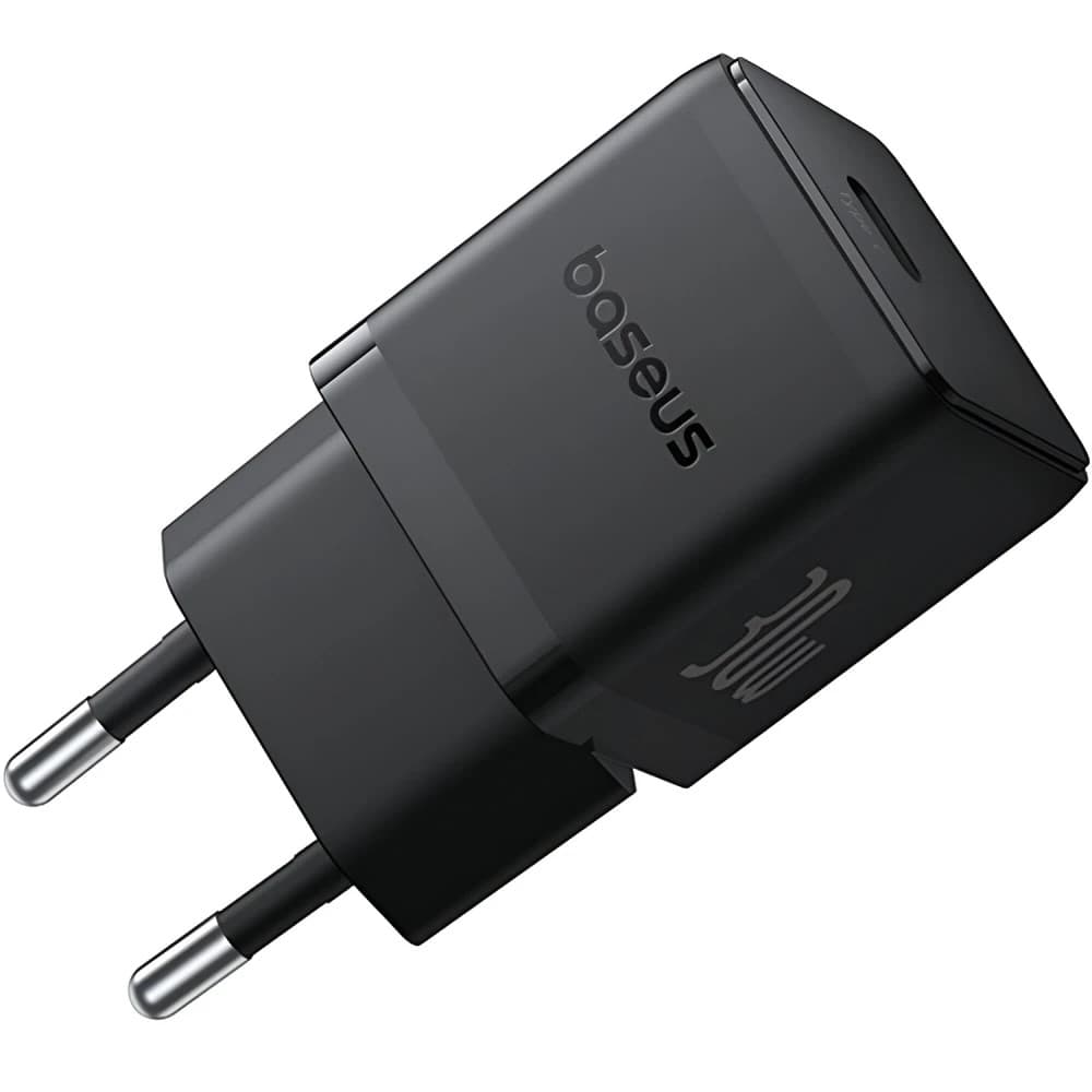 INCARCATOR retea Baseus Palm, Quick Charge 30W, 1 x USB Type-C 5V/3.0A, include cablu USB Type-C la USB Type-C 1m, negru "P10111605113-01" - 6932172677398