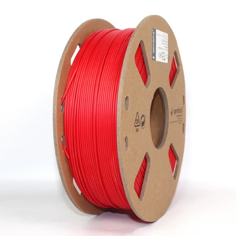 FILAMENT GEMBIRD pt. imprimanta 3d, PLA+, 1.75mm diamentru, 1Kg / bobina, aprox. 330m, topire 195-235 grC, red, "3DP-PLA+1.75-02-R"