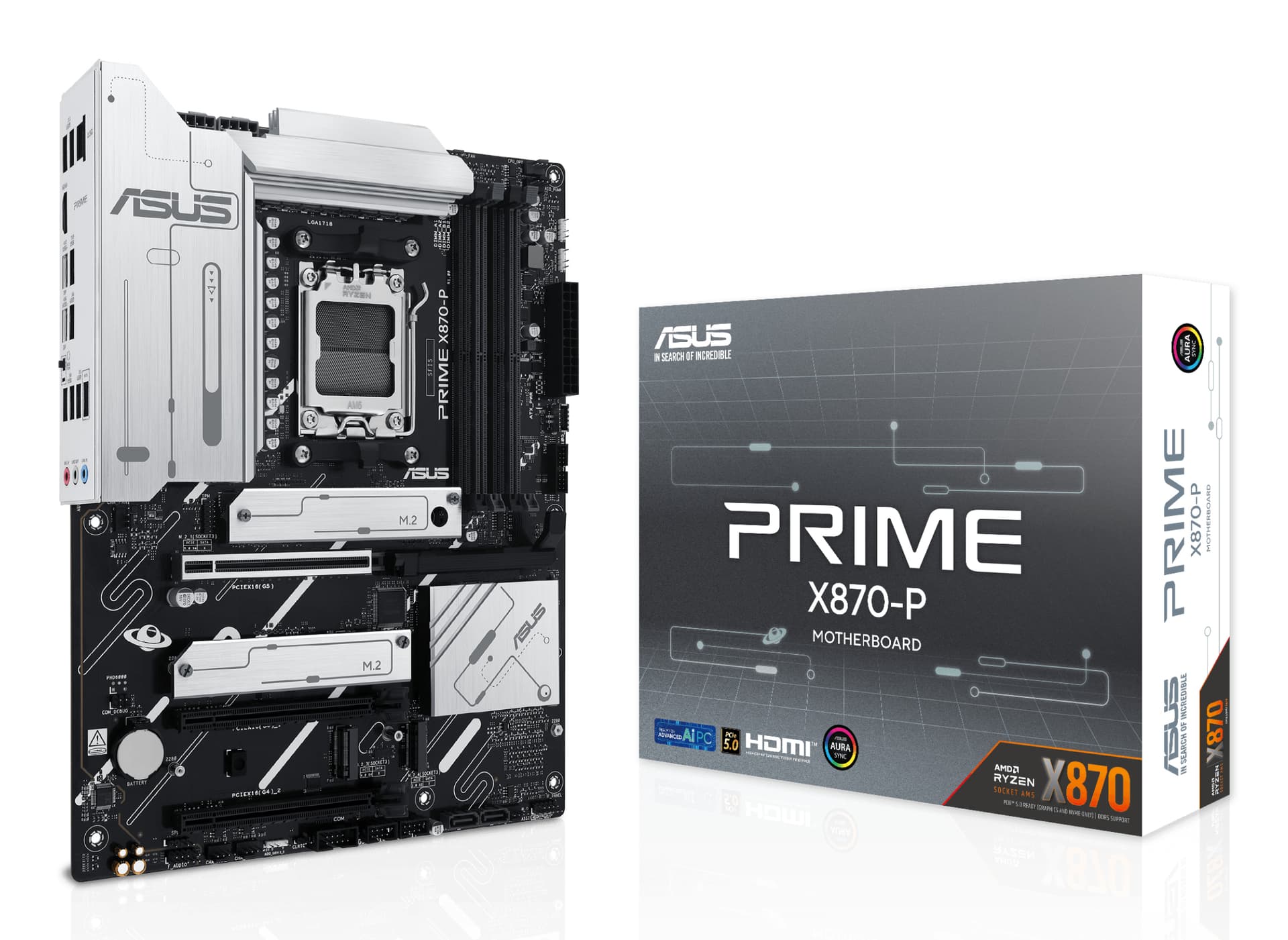 Placa de baza PRIME X870-P, AMD X870, Socket AM5, ATX "90MB1IT0-M0EAY0"