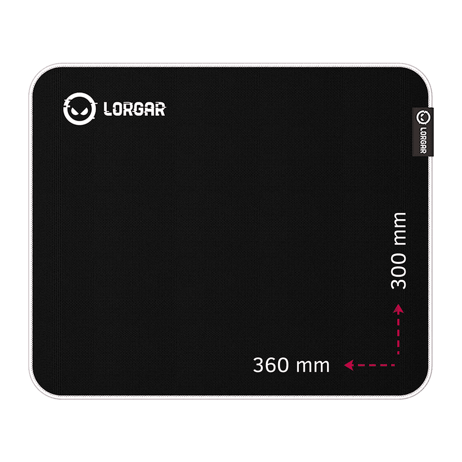 Lorgar Legacer 753, Gaming mouse pad, Ultra-gliding surface, Purple anti-slip rubber base, size: 360mm x 300mm x 3mm, weight 0.23kg "LRG-CMP753"